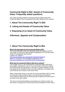 Assets of Community Value: - South Oxfordshire District Council