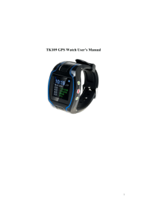 TK109 GPS Watch Tracker User`s Manual