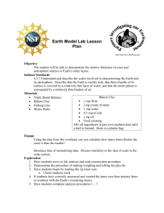 Earth Model Lab Lesson Plan