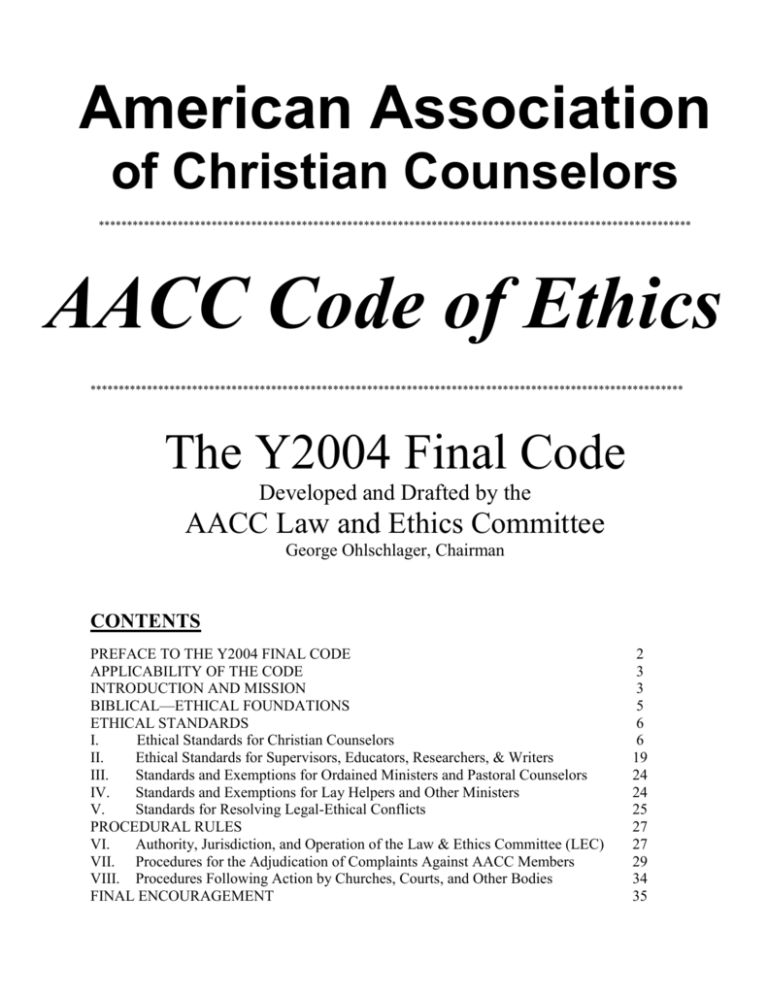  American Association of Christian Counselors
