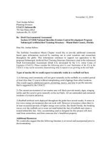 Nov 2010 Surfrider`s second response letter re coral reef aspect