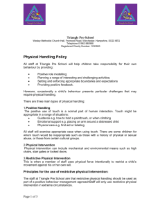 Physical Handling Policy - Triangle Pre