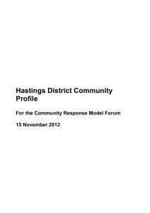 Hastings District at a glance - Family and Community Services