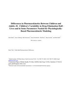 II. Children`s Variability in Drug Elimination Half