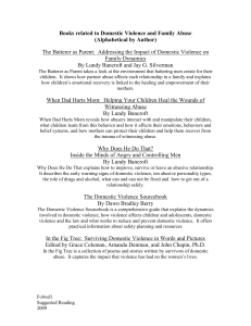 Bibliography of Books related to Domestic Violence