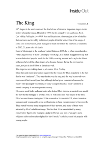 The King worksheet A