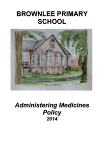 Administering Medicines Policy