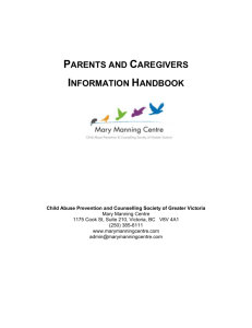~~ PARENTS AND CAREGIVERS I N FORMA TION HAN DBOOK