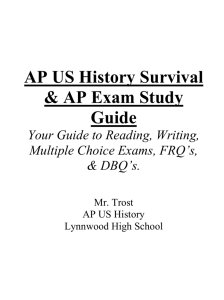 APUSH Writing, Study, & Survival Guide AP US History