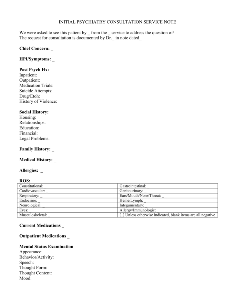 psychiatry-consultation-service-initial-evaluation-note