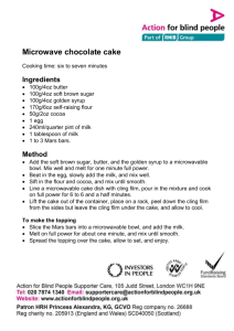 Microwave chocolate cake (Word, 361KB)