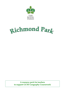 Richmond Park GCSE Geography resource pack