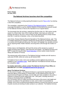 The National Archives launches short film competition