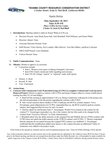 9_12_BoardMinutes - Resource Conservation District of