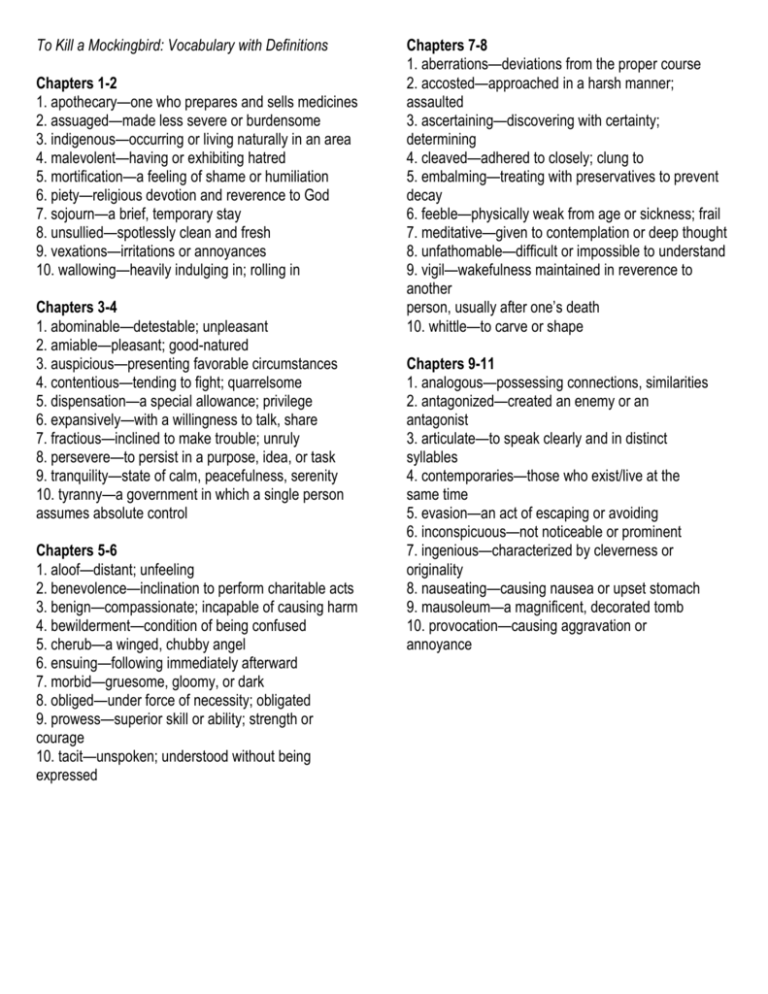 to-kill-a-mockingbird-vocabulary-with-definitions