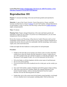 Reproduction 101 lesson plan - Teaching reproductive health