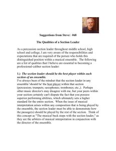 68/The Qualities of a Section Leader