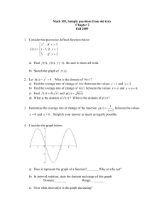 Math 105, Sample questions from old tests