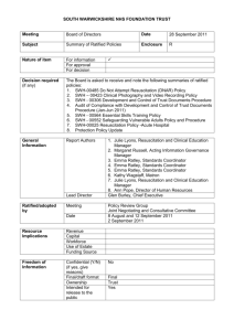 Enclosure R - South Warwickshire NHS Foundation Trust