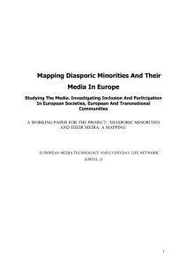 Mapping Diasporic Minorities And Their Media In Europe
