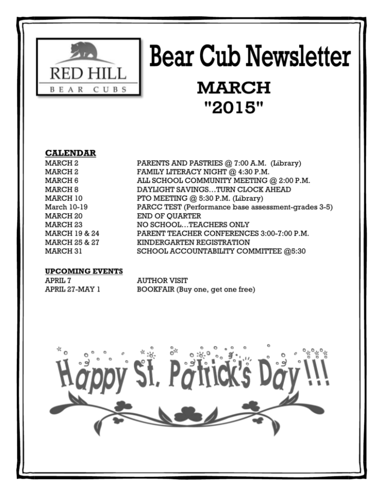 March Newsletter Eagle County Schools