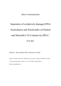 Separation of oxidatively damaged DNA - DORAS
