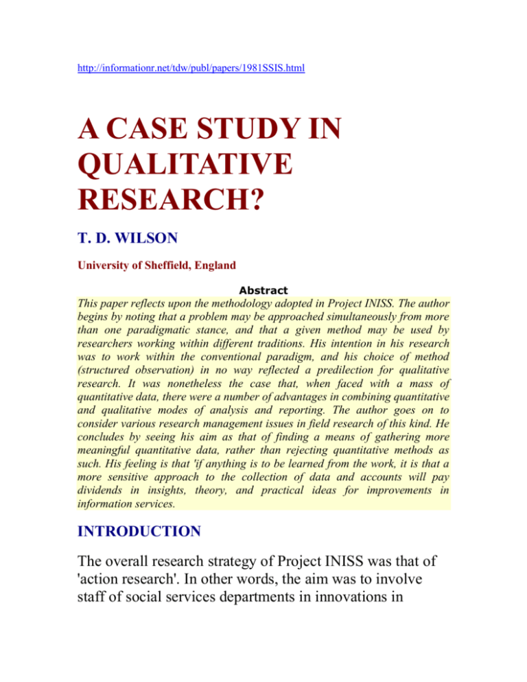 case study vs qualitative study