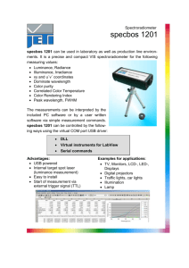Spectro photometer spectro module 3000