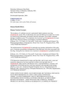 STREPTOMYCIN - PAN Pesticide Database