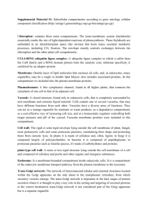 Supplemental Material S1. Subcellular compartments according to