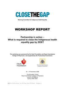 View the Workshop Report - Australian Human Rights Commission