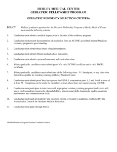 selection criteria - Hurley Medical Center