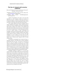 Goldschmidt 2012 Conference Abstracts The fate of volcanic ash in