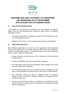 Co-funding Grant Application Form for LNG Fuelled Vessels