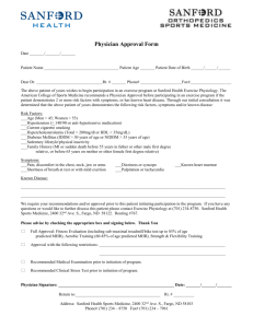 Physician Approval Form