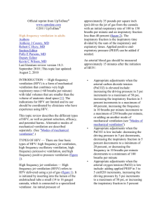 HFV uptodate 2011 - CriticalCareMedicine