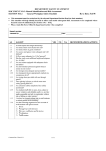 19.3.1 General Workplace Checklist