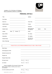 FORM - NEW APPLICATION FORM - NURSES (Nov08) - Go-Tec