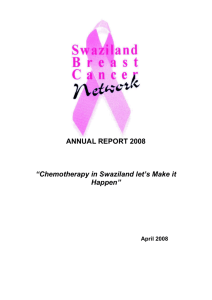 ANNUAL REPORT 2008 - Swaziland Breast Cancer Network