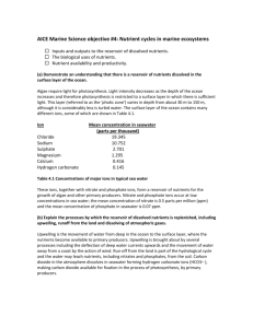 Obj 4 Nutrient cycles in marine ecosystems