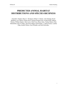 Appendix HM-3. Habitat Modeling Protocol