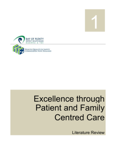 What is Patient and Family Centred Care