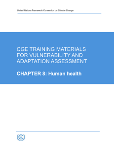 CGE Training Materials for Vulnerability and Adaptation