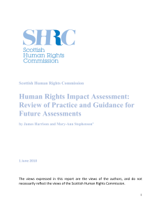 Review of Practice and Guidance for Future Assessments