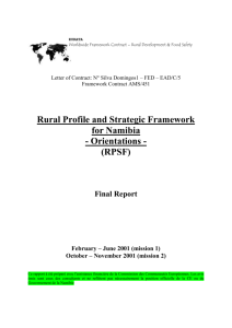 Rural Profile and Strategic Framework Strategic Orientations