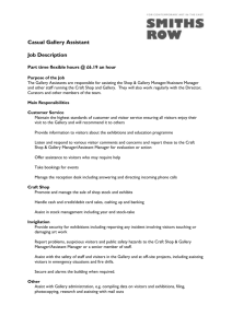 Job Description – Gallery Assistants