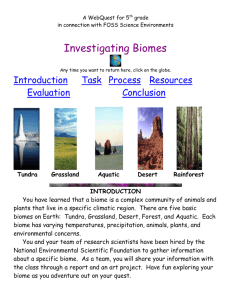 Biome Webquest biomes_webquest