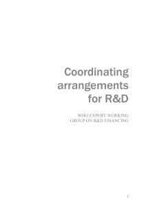 Coordinating Arrangements for R&D