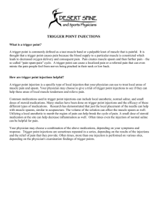 Trigger point injections - Desert Spine and Sports Physicians