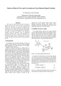 Study on Effect of Yaw Error Angle and Geo